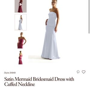 Mori Lee Bridesmaid Dress (Color Fog) Style #21849